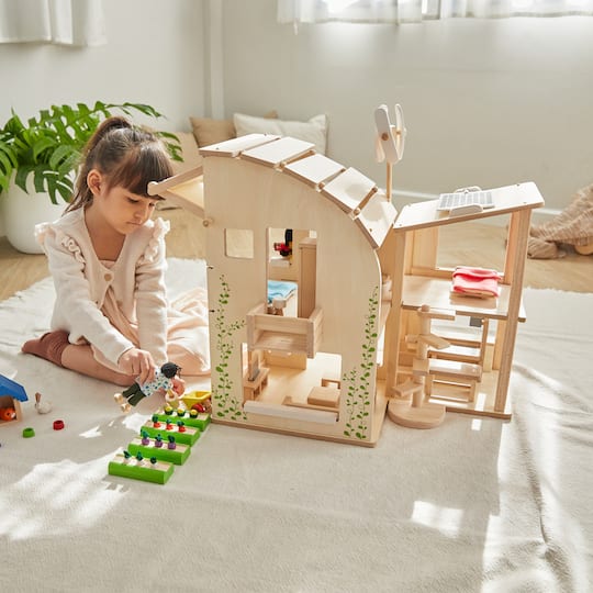 PlanToys Wooden Dollhouse Furniture Set